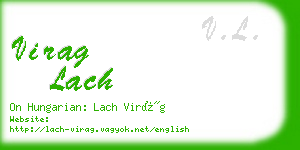 virag lach business card
